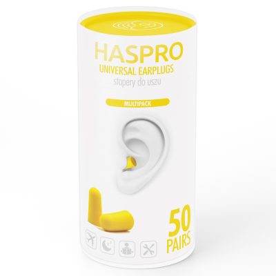 MEGA TUBE - 50 PAR ØREPROPPER-Gul
